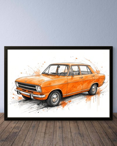 Opel kadett kunstdruck wall - kadett,
